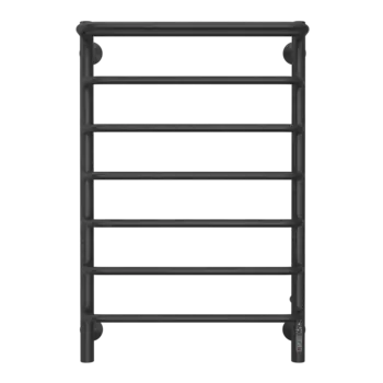 Полотенцесушитель электрический Larusso Стандарт КС П7 50х80 черный матовый, с полкой