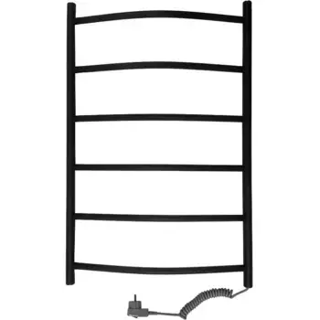 Полотенцесушитель электрический Маргроид Вид 4 СНШ 80x50 R черный матовый