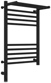 Полотенцесушитель электрический РЭБ "БОГЕМА 3.0" 1П 600х400 / МЭМ левый (Матовый чёрный)