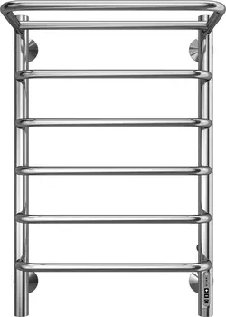 Электрический полотенцесушитель Terminus Полка П6 400х650 с полкой Хром
