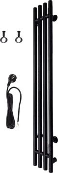 Полотенцесушитель электрический Тругор Вектор Пэк сп 120х15, черный