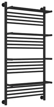 Полотенцесушитель водяной ДР "БОГЕМА 4П +" 1200х600 (Матовый чёрный)