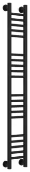 Полотенцесушитель водяной ДР "Богема+" прямая 1200х150 (Матовый чёрный)