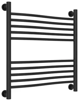 Полотенцесушитель водяной ДР "ФЛЮИД+" 600х600 (Матовый чёрный)