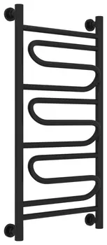Полотенцесушитель водяной ДР "ЭЛЕГИЯ+" 800х400 (Матовый чёрный)