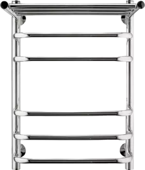 Полотенцесушитель водяной Indigo Brace LBCW60-40P с полкой, серебристый