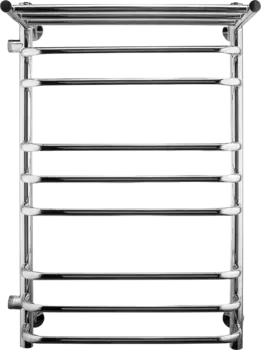 Полотенцесушитель водяной Indigo Brace LBCW80-50PL-б/п-60 с полкой, серебристый