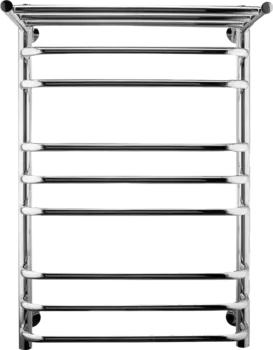 Полотенцесушитель водяной Indigo Brace LBCW80-50P с полкой, серебристый