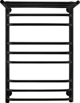 Полотенцесушитель водяной Indigo Brace LBCW80-50PBR с полкой, черный муар
