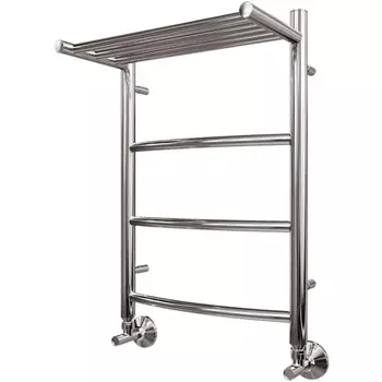 Полотенцесушитель водяной Point Афина 40х60 хром с полкой