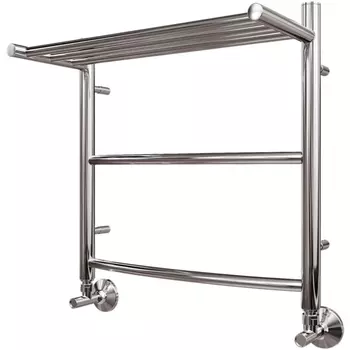 Полотенцесушитель водяной Point Афина 50х50 хром с полкой