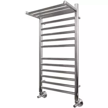 Полотенцесушитель водяной Point Аврора премиум 50х80 хром с полкой