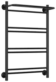 Полотенцесушитель водяной ПС СТИЛЬЕ "Версия-Н1" 800х500 (Полка+1+2+2+2) П 16 (Чёрный)