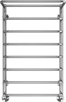 Водяной полотенцесушитель Terminus Полка П8 500x800 с полкой Хром