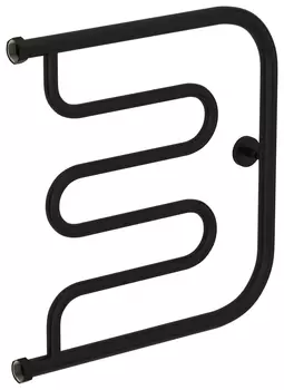 Полотенцесушитель водяной ВПС Лира 500х500 Н. Г. 1" (Матовый чёрный)