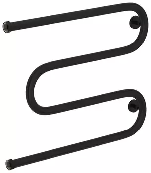 Полотенцесушитель водяной ВПС "М-обр.+" 500х650 Н. Г. 1" (Матовый чёрный)