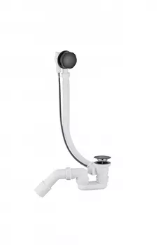 Полуавтоматический сливы-перелив для ванны Grocenberg GB240BL Чёрный матовый