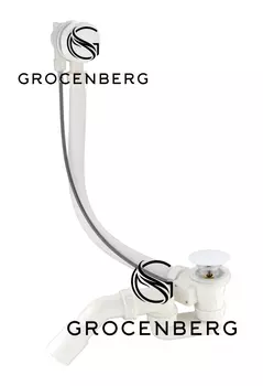Полуавтоматический сливы-перелив для ванны Grocenberg GB240W Белый