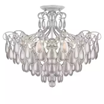Потолочная люстра AM Group MONICA PL4 SILVER