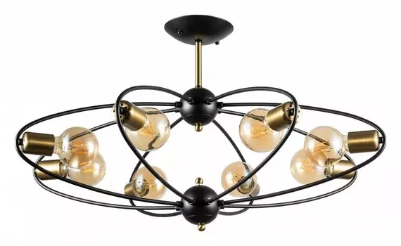 Потолочная люстра Arte Lamp Glasgow A1963PL-8BK