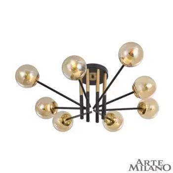 Потолочная люстра Arte Milano Neapolis 273708/8 BK/GD