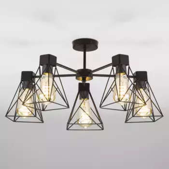 Потолочная люстра Eurosvet 70107/5 черный