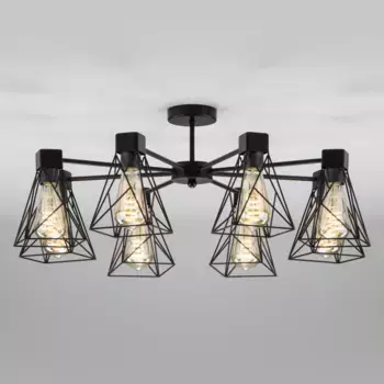 Потолочная люстра Eurosvet 70107/8 черный