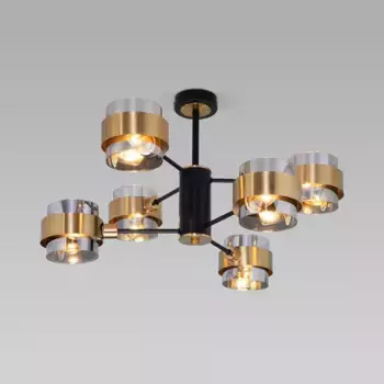 Потолочная люстра Eurosvet Arcada 70127/6 черный/дымчатый