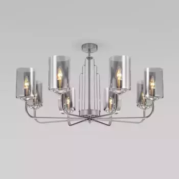 Потолочная люстра Eurosvet Defi 60138/8 сатин-никель