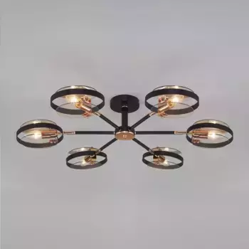 Потолочная люстра Eurosvet Gallo 70121/6 черный