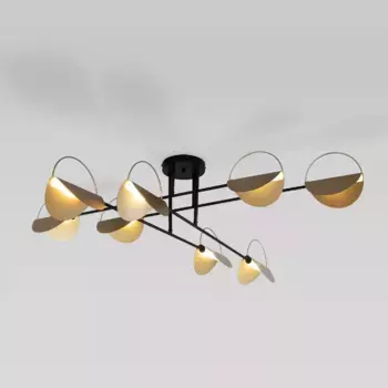 Потолочная люстра Eurosvet Grazia 70148/8 черный/золото Smart a062043