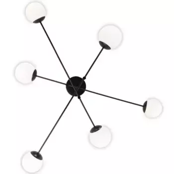 Потолочная люстра Eurosvet Netz 30181/6 черный Smart a062214