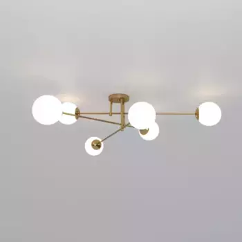 Потолочная люстра Eurosvet Netz 30181/6 латунь Smart a062217