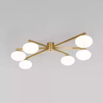 Потолочная люстра Eurosvet Opaline 70220/6 латунь Smart a065766