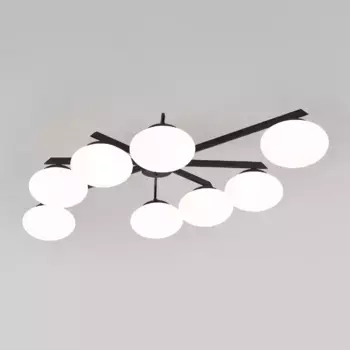 Потолочная люстра Eurosvet Opaline 70220/8 черный Smart a065767