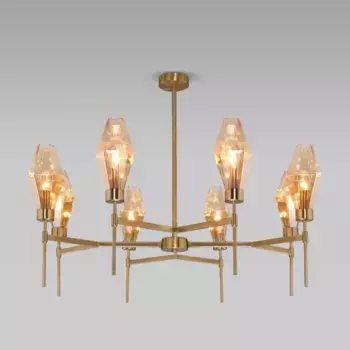 Потолочная люстра Eurosvet Prism 60143/8 латунь
