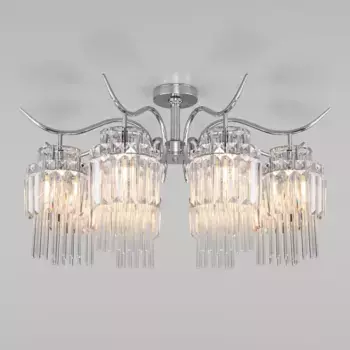 Потолочная люстра Eurosvet Sevilia 10119/8 хром/прозрачный хрусталь Strotskis