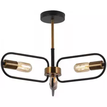 Потолочная люстра Illumico IL8253-3COU-79 BK GD