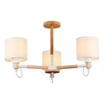 Потолочная люстра IMEX MD.19107-3-S-WOOD+WH