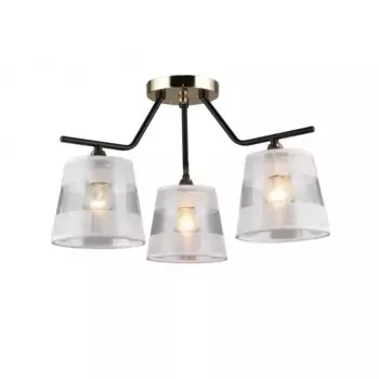 Потолочная люстра IMEX MD.2128-3-S-BK+FGD