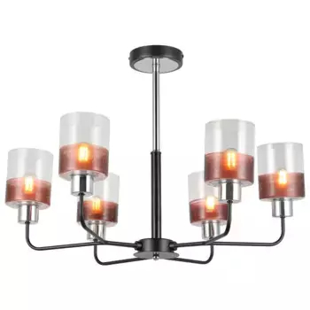 Потолочная люстра IMEX MD.2727-6-S-BK+CH