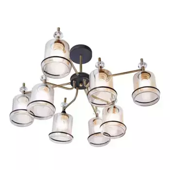 Потолочная люстра IMEX MD.4889-8-S AB+BK