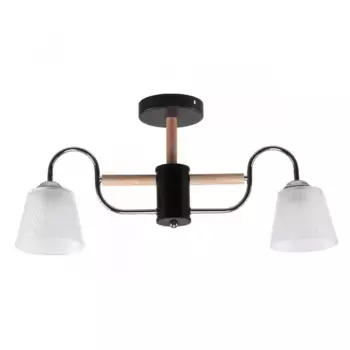 Потолочная люстра IMEX MD.51941-2-S-BK+WOOD