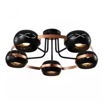 Потолочная люстра IMEX Solar MD.21743-5-S-BK+CP