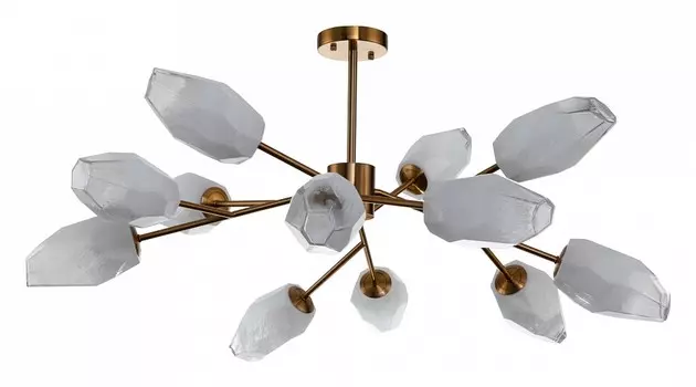 Потолочная люстра Indigo Boccio 13003/12C Brass V000005