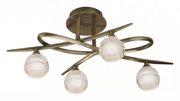 Потолочная люстра Mantra Loop Antique Brass 1823