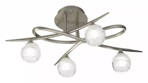 Потолочная люстра Mantra Loop Satin Nickel 1813