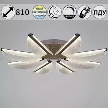 Потолочная люстра Reluce 00490-0.3-08L champagne silver