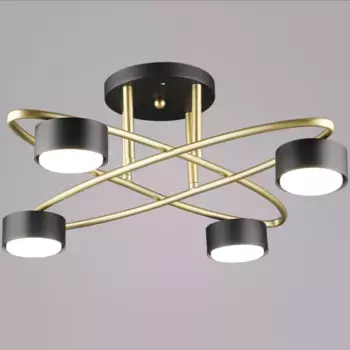 Потолочная люстра Reluce 06658-0.3-04 GD+BK GX53