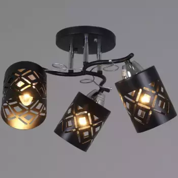 Потолочная люстра Reluce 08267-0.3-03 BK+CR